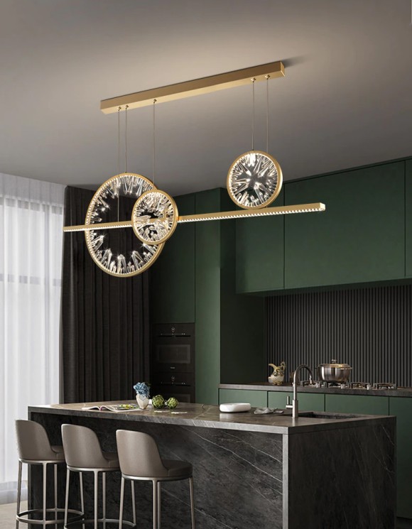 Подвесная светодиодная люстра Delight Collection XD XD-120B gold