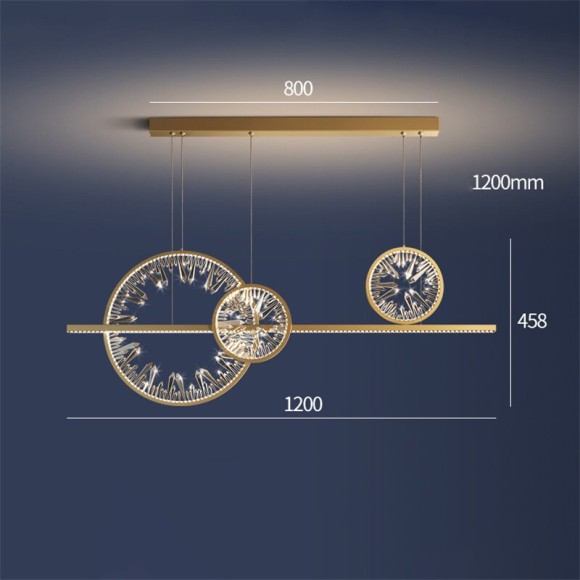 Подвесная светодиодная люстра Delight Collection XD XD-120B gold