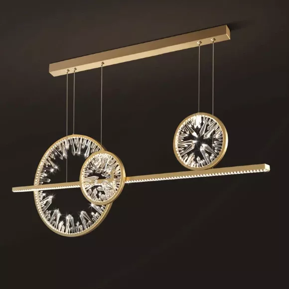 Подвесная люстра Delight Collection XD-120B gold, Хай-тек, Золото