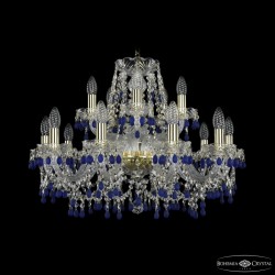 Подвесная люстра Bohemia Ivele Crystal 1410/10+5/240 G V3001