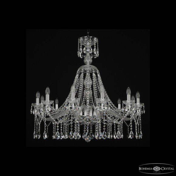 Подвесная люстра Bohemia Ivele Crystal 1413/12/360/XL-100 Ni