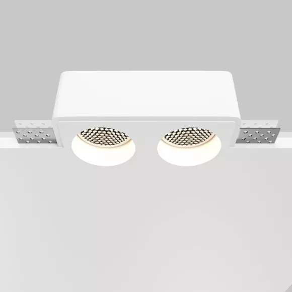 Встраиваемый светильник Maytoni Gyps Modern DL123-GU10-02-W Встраиваемый светильник Maytoni Gyps Modern DL123-GU10-02-W
