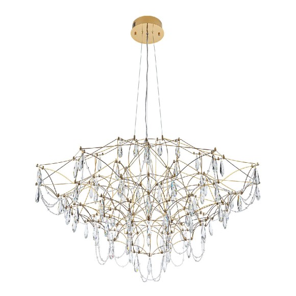 Подвесная светодиодная люстра с пультом управления Modelux ML.5602.1200P BS