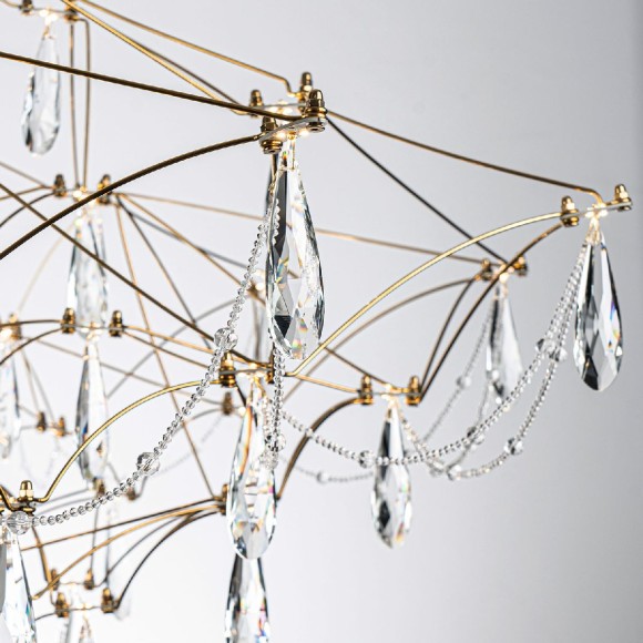 Подвесная светодиодная люстра с пультом управления Modelux ML.5602.1200P BS