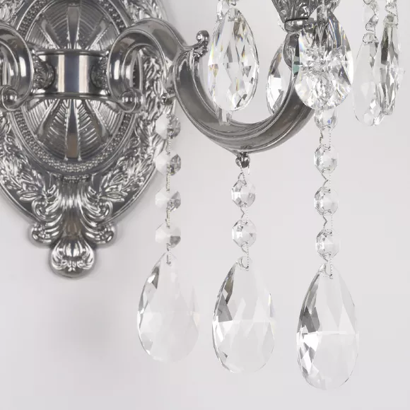 Бра Bohemia Ivele Crystal AL7801B10/2/175 A CG, Классика, Никель Бра Bohemia Ivele Crystal AL7801B10/2/175 A CG, Классика, Никель