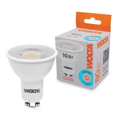 Светодиодная лампа WOLTA 10Вт 6500K GU10 матовая WSTD-PAR16-220V10W6KGU10-L