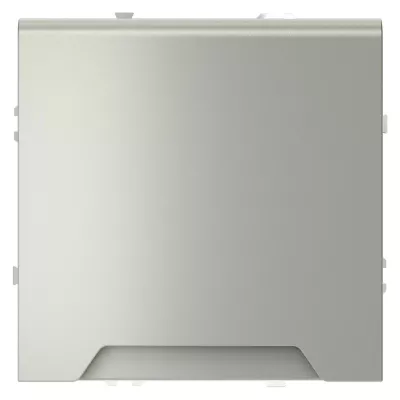 Розетка с защитными шторками и крышкой Voltum S70 VLS040305 (сталь)