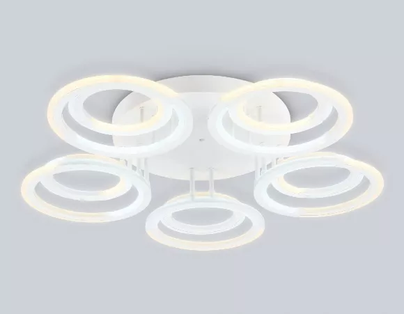 Потолочная люстра Ambrella Light Original Acrylica FA8944, Белый, От теплого до холодного, Металл Потолочная люстра Ambrella Light Original Acrylica FA8944, Белый, От теплого до холодного, Металл