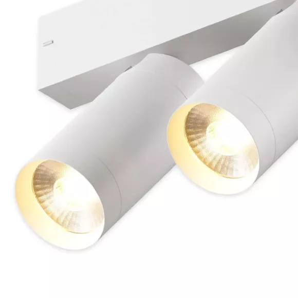 Трековый однофазный светильник AM Group Plain Opal AM590 2X10W 3000K WH Трековый однофазный светильник AM Group Plain Opal AM590 2X10W 3000K WH