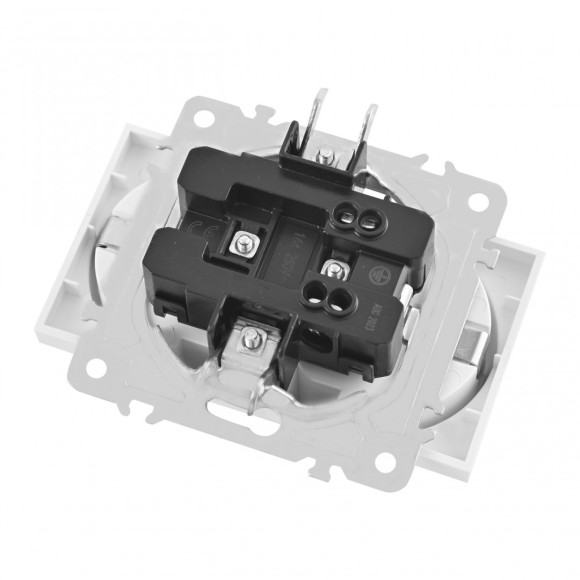 Розетка двойная с заземлением Arte Milano 203.40-2.white