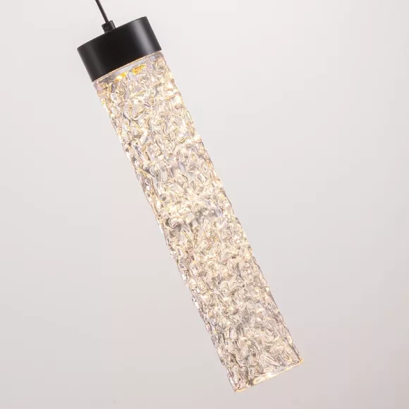 Подвесной светильник Delight Collection MD24030028-1A matt black/clear, декоративные элементы крупным планом