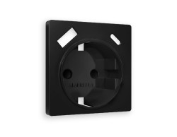 Лицевая панель для розетки с/з со шторками 2USB A+C Ambrella Volt Alfa AP8100