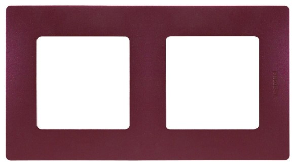 Рамка 2-постовая Legrand Etika сливовая 672562