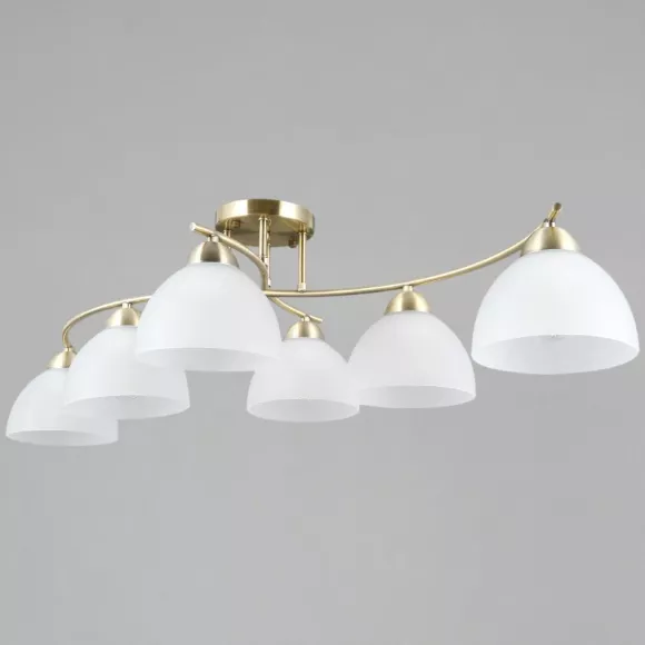 Потолочная люстра Illumico IL0909-6CSQ-26 AB ELITE, Бронза, Белый, Металл