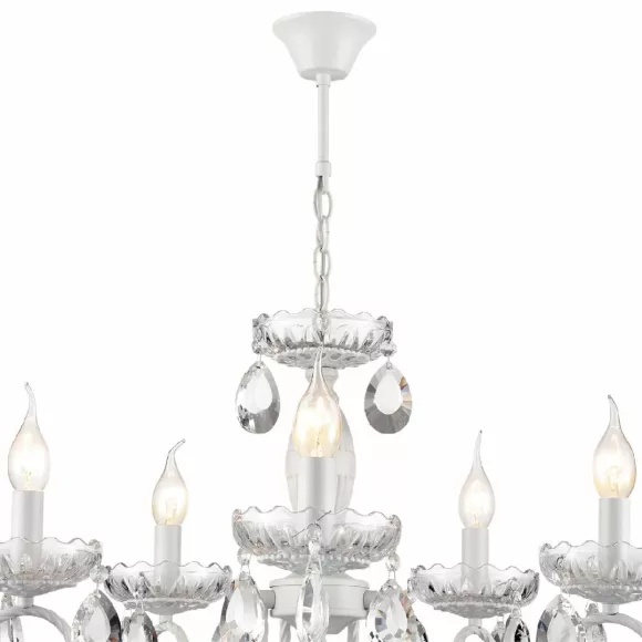 Подвесная люстра Lumion Snow 8189/5, Классика, Белый, Металл