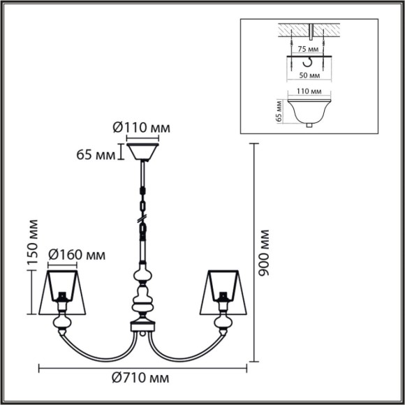 Подвесная люстра Lumion Classi Kentuki 8283/5