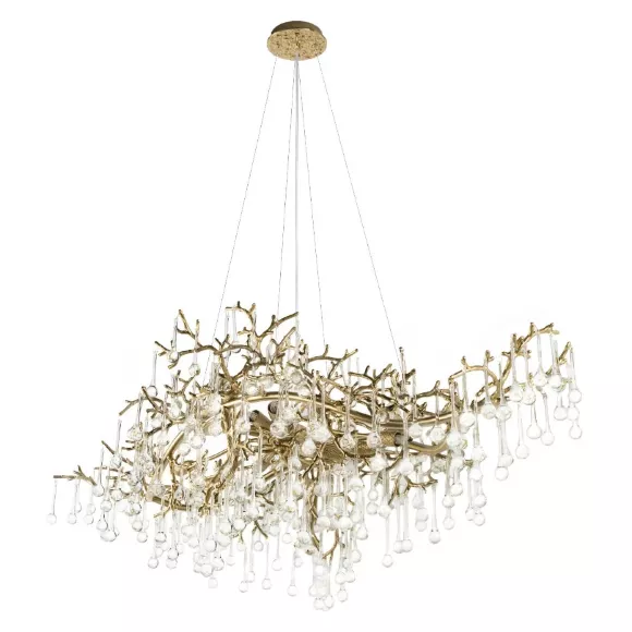 Подвесная люстра Loft IT Coral 10351/1200L AB, Бронза, Прозрачный, Металл