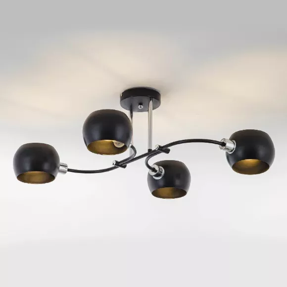 Люстра на штанге Modemodern MD.5172.4, Черный, Металл, Лофт стиль