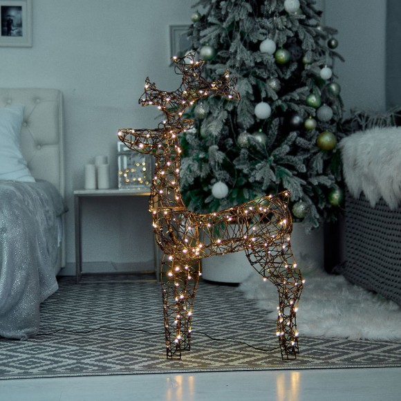 Светодиодная фигура Uniel ULD-M6098-160/SBA WARM WHITE IP44 DEER-3 UL-00012363