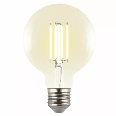 Лампа светодиодная филаментная Uniel LED-G95-5W/3000K/E27/CL GLY01TR UL-00011942