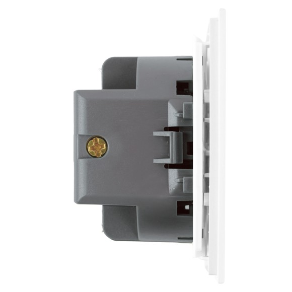 Выключатель 1-клавишный самовозвратный (механизм) Stekker Мия 250В 10А RSW10-3112-01 белая магнолия 50572