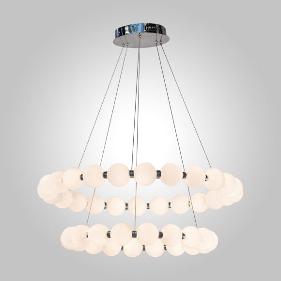 Подвесная светодиодная люстра AM Group Pearl PEARL-D800+600 CH