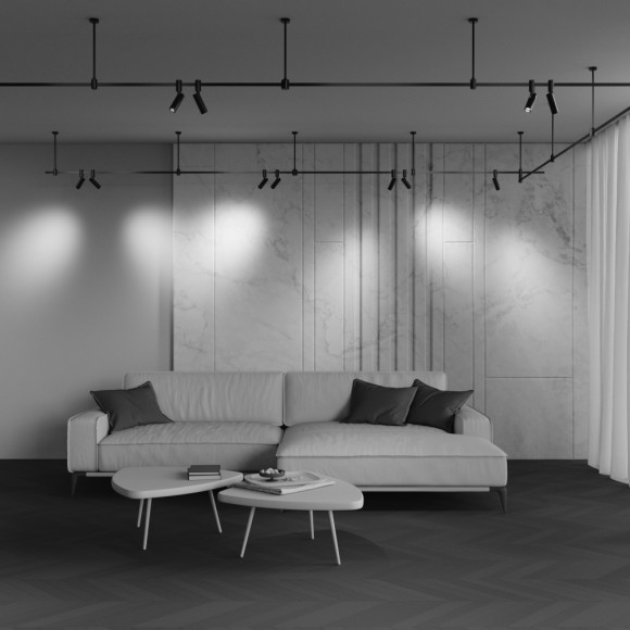 Трековый магнитный светильник Maytoni FOCUS LED TR144-1-12W4K-W-B