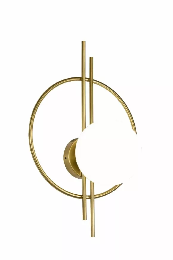 Настенный светильник AM Group AM440 POLISHED GOLD, Золото, Белый, Металл