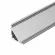 Профиль Arlight SL-KANT-H15-2000 ANOD (BY) (Алюминий) 059782, Серебро, Россия, вид сбоку