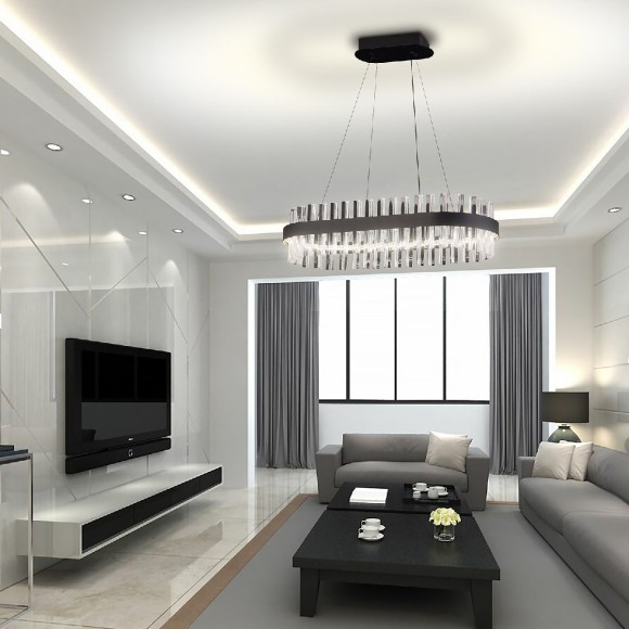 Подвесная светодиодная люстра с пультом управления Natali Kovaltseva Royalton LED LAMPS 81276