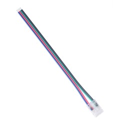 Коннектор прокалывающий 5 pin для гибкого соединения RGBW LED ленты 12мм, тип COB длина провода 150мм Apeyron 09-163