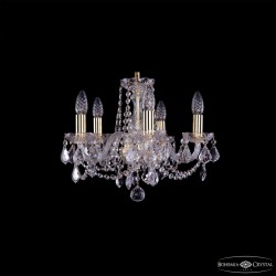 Подвесная люстра Bohemia Ivele Crystal 1402/5/141 G Leafs