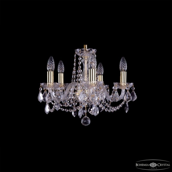 Подвесная люстра Bohemia Ivele Crystal 1402/5/141 G Leafs