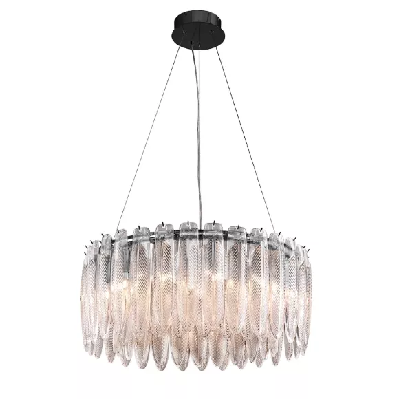 Подвесная люстра Delight Collection MD22027002 MD22027002-D65 matt black, Черный, Прозрачный, Металл, крупный план