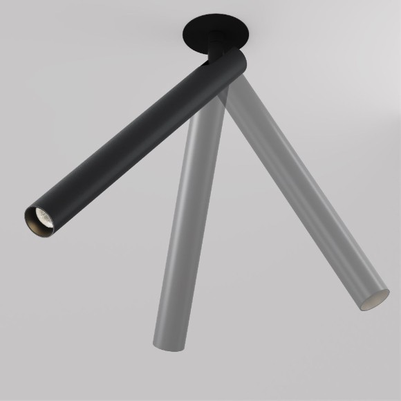 Светодиодный спот Maytoni Focus T C141RS-L300-6W3K-B, LED, 6W, черный