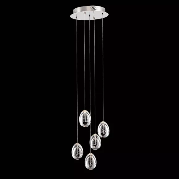 Подвесной светильник DeLight Collection Terrene MD13003023-5A chrome, Хром, Прозрачный, Металл