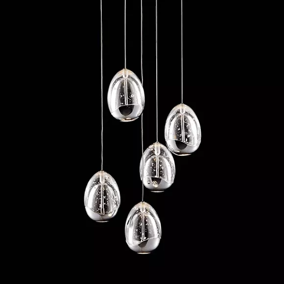 Подвесной светильник DeLight Collection Terrene MD13003023-5A chrome, Хром, Прозрачный, Металл, крупный план