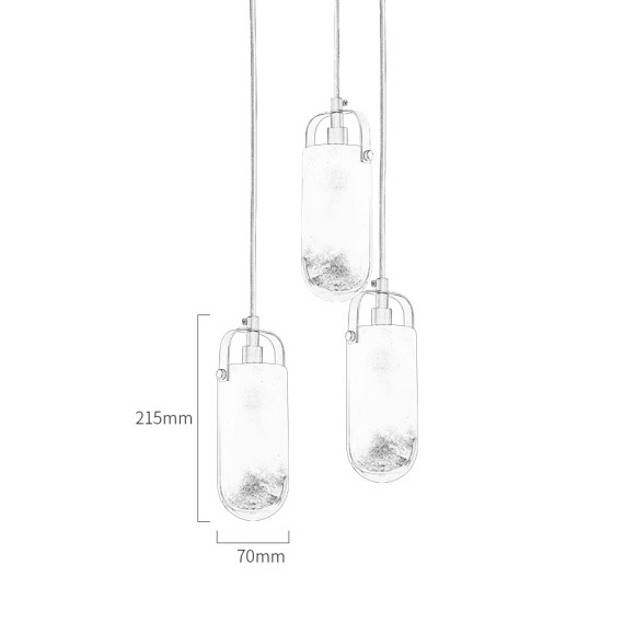 Подвесной светильник DeLight Collection Sorno MT9056-3H brass