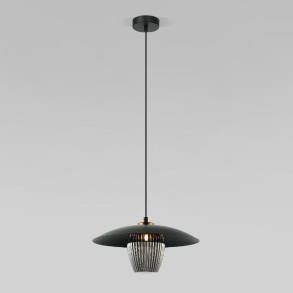 Подвесной светильник Eurosvet Kamari 50259/1 черный/дымчатый a064946