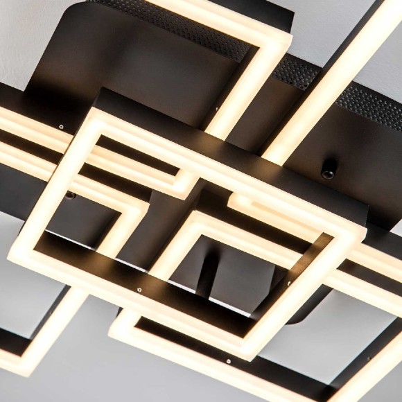 Потолочная светодиодная люстра с пультом управления LED4U L11040-5 BK