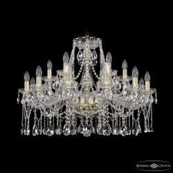 Подвесная люстра Bohemia Ivele Crystal 1413/12+6/300 G