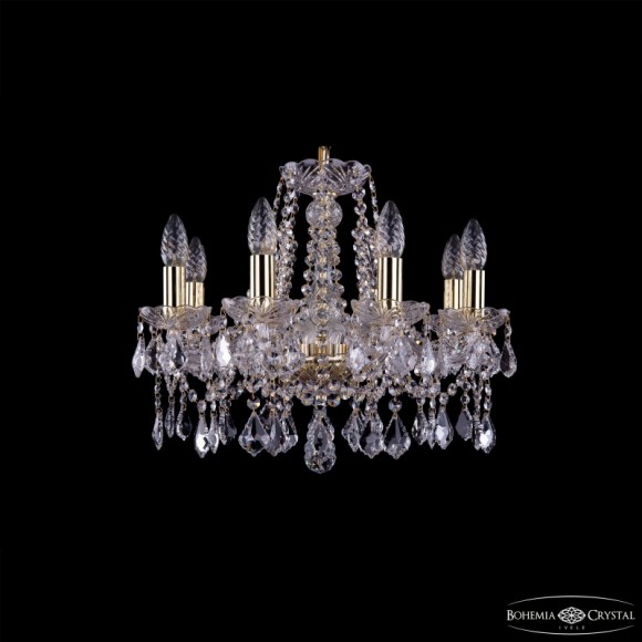 Подвесная люстра Bohemia Ivele Crystal 1413/8/165 G Leafs