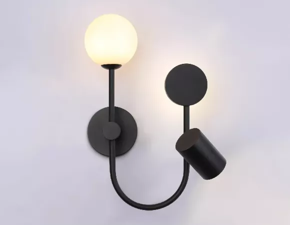Настенный светильник Ambrella Light Comfort LineTech FL66389, Черный, Белый, Нейтральный белый Настенный светильник Ambrella Light Comfort LineTech FL66389, Черный, Белый, Нейтральный белый