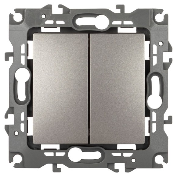 Переключатель перекрестный двухклавишный Эра 12-1112-16 Б0065693