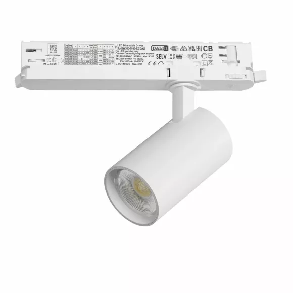 Трековый трехфазный светильник Quattro LED с управлением DALI Lightstar Alta Base A5136DALI Трековый трехфазный светильник Quattro LED с управлением DALI Lightstar Alta Base A5136DALI