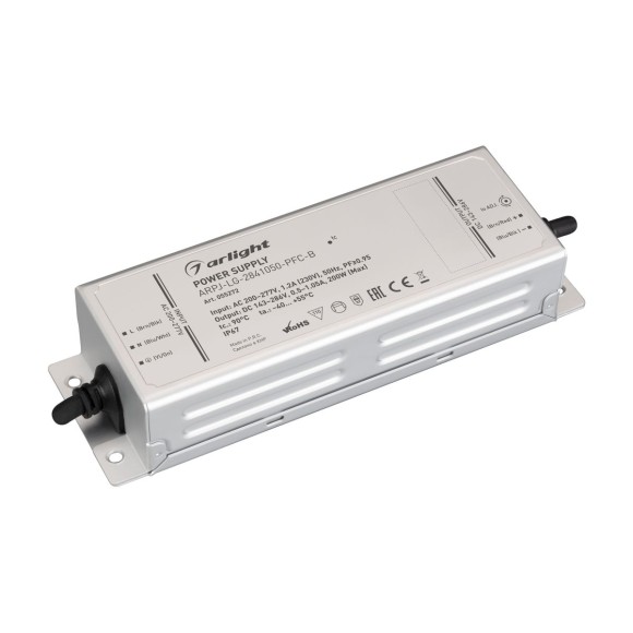 Блок питания Arlight ARPJ-LG-2861050-PFC-B (200W, 143-286V, 0.5-1.05A) (IP67 Металл) 055272