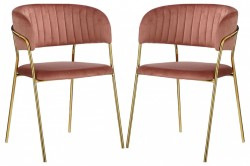 Набор из 2 стульев Whispered Fusion HSBI_DC72_dustyrose_2