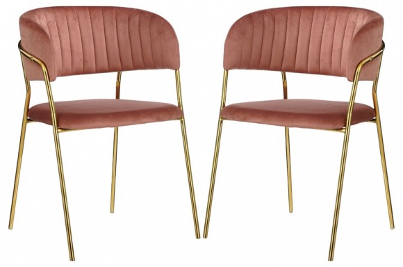 Набор из 2 стульев Whispered Fusion HSBI_DC72_dustyrose_2
