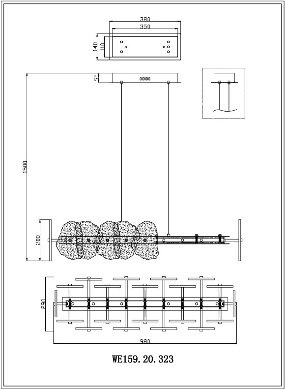 Подвесная светодиодная люстра Wertmark Nicola WE159.20.323