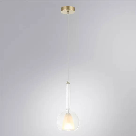 Подвесной светильник Arte Lamp Gala A2715SP-1SG, Матовое золото, Прозрачный, Золото